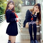 2 Pcs/Set JK Japanese School Sailor Uniform Fashion School C